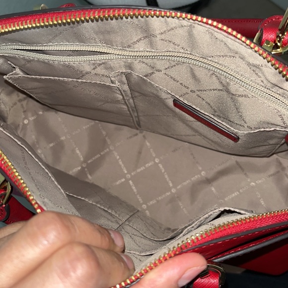 Red Michael Kors Emmy Dome satchel - Picture 4 of 14